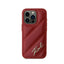 Karl Lagerfeld Diagonal Quilted Script – dėklas iPhone 15 Pro Max (raudonas)
