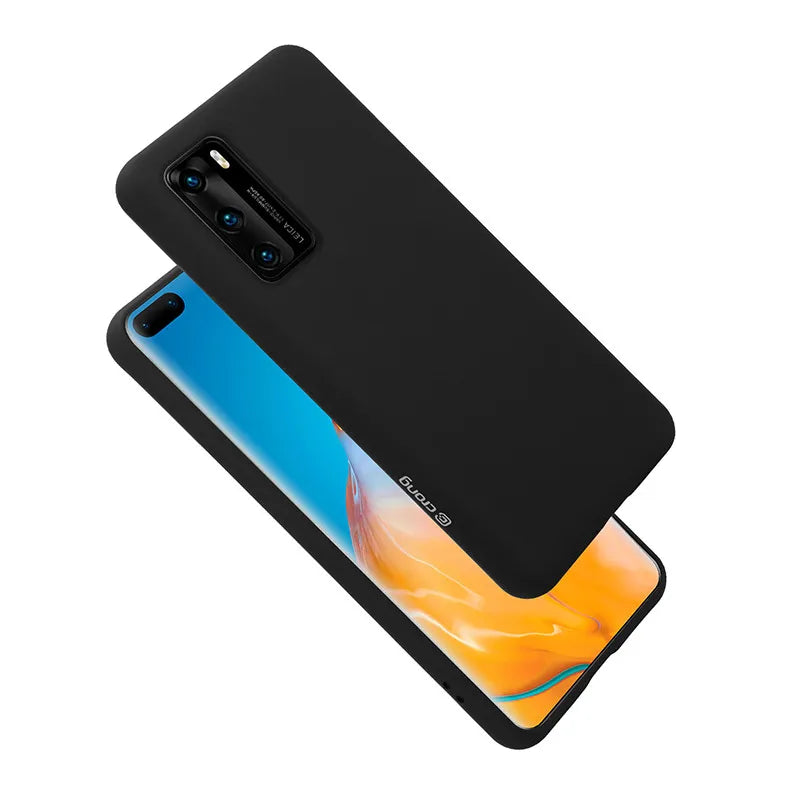 Crong Color Cover - dėklas Huawei P40 (juodas)