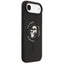 Karl Lagerfeld Silicone Karl & Choupette Ring MagSafe – dėklas iPhone Air (juodas)
