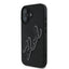 Karl Lagerfeld 3D Rubber Bicolor Signature – Dėklas iPhone 16 telefonui (juodas)