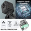 Crong One World kelioninis adapteris – universalus GaN kelioninis adapteris 45W UK/EU/US/AU (baltas)