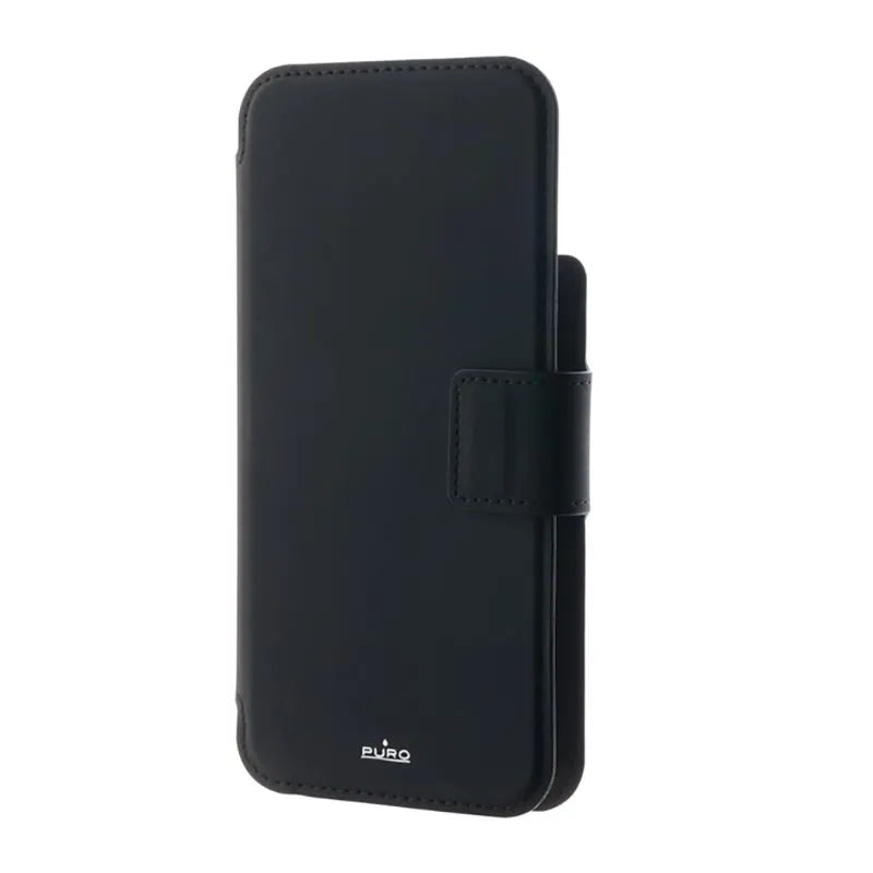 PURO Folio MagSafe dėklas – 2-in-1 dėklas, skirtas iPhone 14 Pro / 13 Pro (juodas)