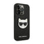 Karl Lagerfeld Saffiano Choupette Head Patch Case dėklas - dėklas iPhone 14 Pro (juodas)
