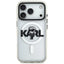 Karl Lagerfeld IML Karl Sketch Logo MagSafe – Dėklas iPhone 17 Pro (skaidrus)