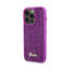 Guess Disco Metal Script – dėklas „iPhone 14 Pro“ (fuksijos spalvos)