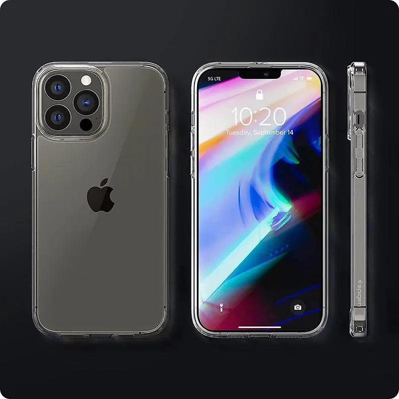 Spigen Ultra Hybrid – dėklas, skirtas iPhone 13 Pro (skaidrus)