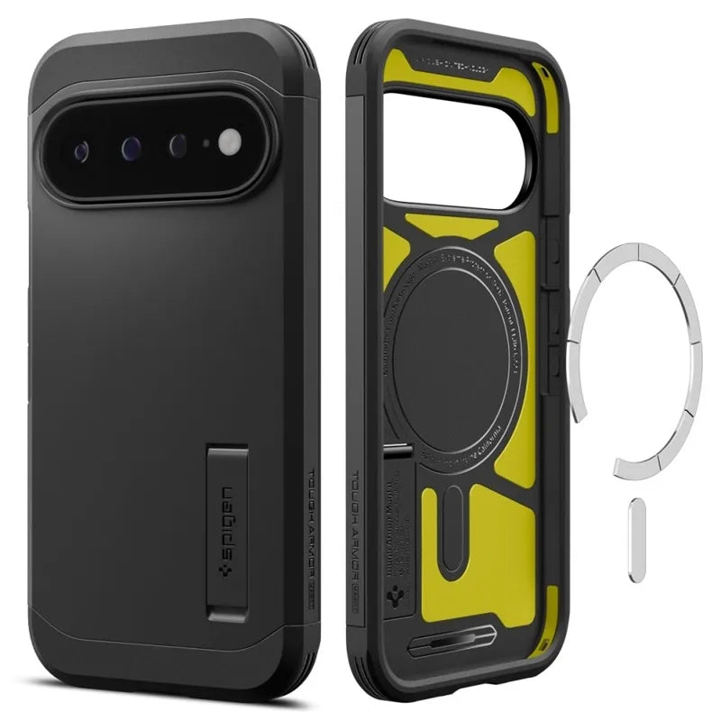 Spigen Tough Armor Mag MagSafe – Dėklas Google Pixel 11 Pro XL (Juodas)