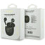 Guess Gold Line Triangle – TWS Bluetooth ausinės + įkrovimo dėklas (juodos)