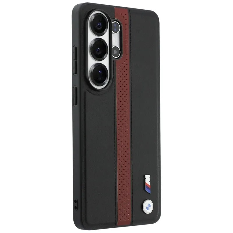 BMW M Perforated Stripe Logo MagSafe – Dėklas Samsung Galaxy S26 Ultra (raudonas)