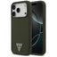 Guess Silicone Triangle Logo MagSafe dėklas iPhone 17 Pro (chaki spalvos)