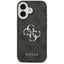 Guess 4G Big 4G Classic Logo – dėklas iPhone 17 (juodas / sidabrinis)