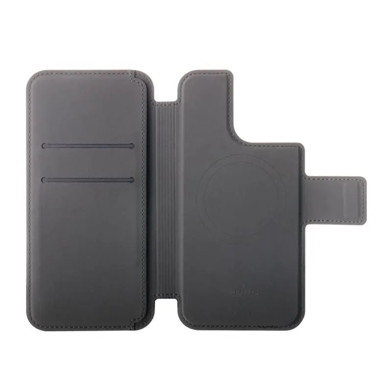PURO Folio MagSafe dėklas – 2-in-1 dėklas, skirtas iPhone 14 Pro / 13 Pro (juodas)