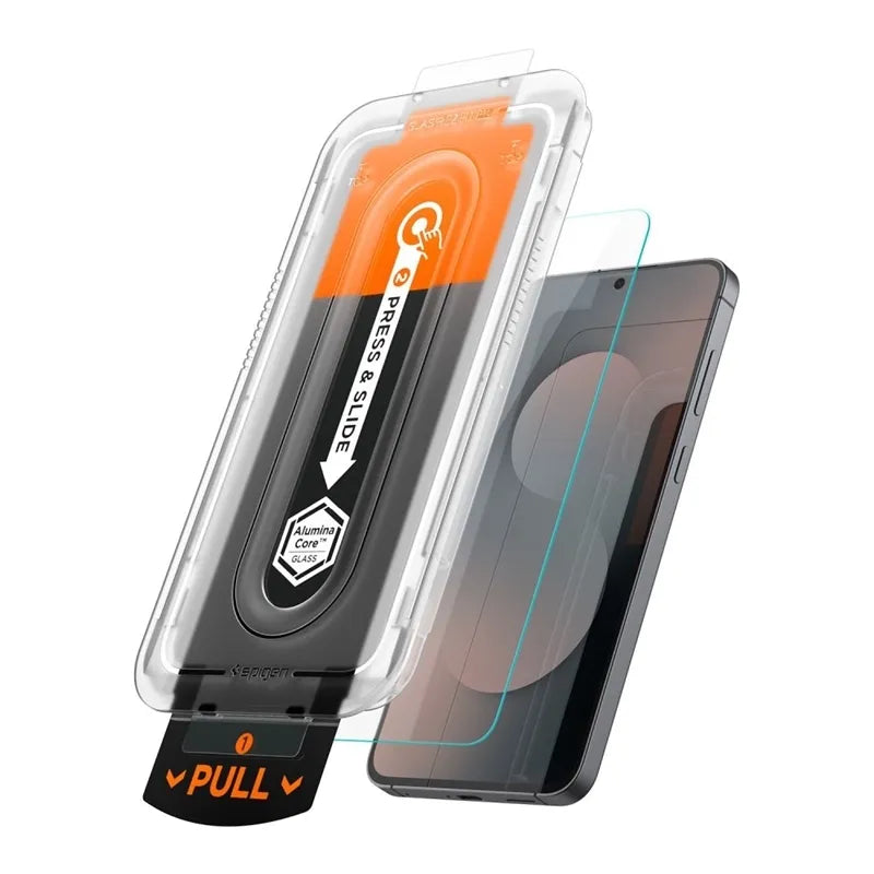 Spigen GLAS.TR EZ Fit Pro – grūdintas stiklas Samsung Galaxy S25 FE