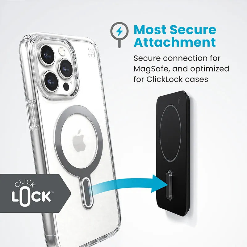 Speck Everywhere Mount + ClickLock – MagSafe magnetinis laikiklis (juodas)