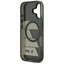 BMW M IML Metal Buttons Tricolor Lines MagSafe – Dėklas iPhone 17 (antracitas)