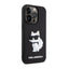 Karl Lagerfeld 3D Rubber NFT Choupette - Dėklas iPhone 14 Pro (juodas)