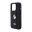 Karl Lagerfeld Gripstand Saffiano Choupette Pins – dėklas iPhone 14 Pro (juodas)