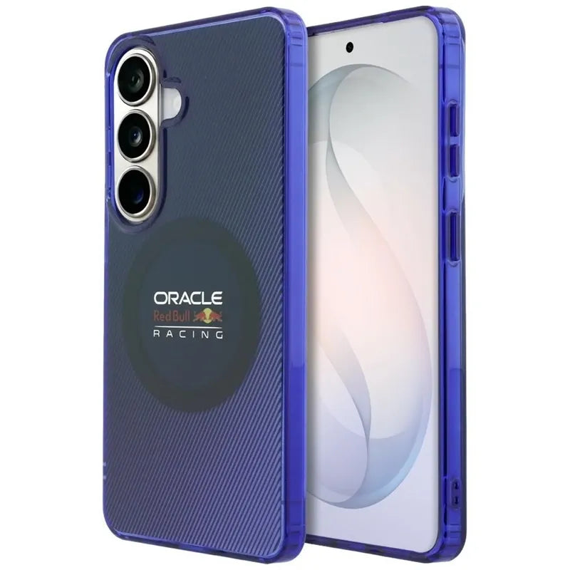 Red Bull Double Layer Blended Lines MagSafe – Samsung Galaxy S26 dėklas (tamsiai mėlynas)