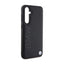 BMW Leather Hot Stamp dėklas Samsung Galaxy S23 FE išmaniajam telefonui (juodas)