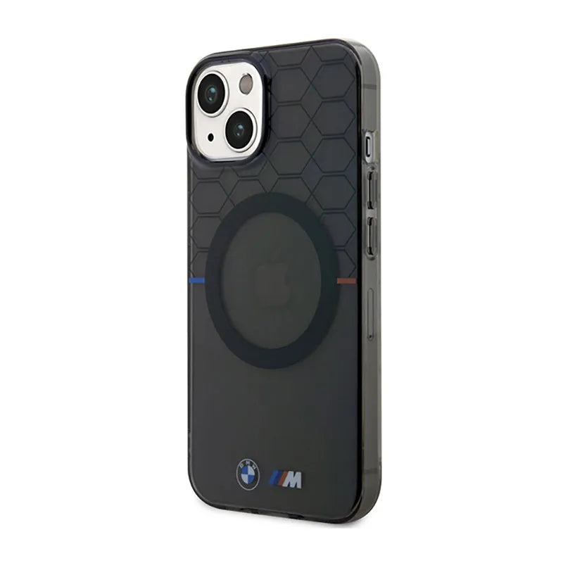 BMW Pattern MagSafe dėklas iPhone 14 telefonui (pilkas)