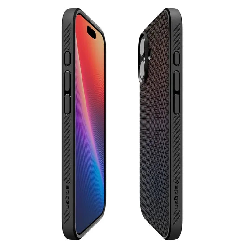 Spigen Liquid Air – dėklas iPhone 17 (matinė juoda)