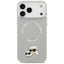 Karl Lagerfeld Karl & Choupette Pins MagSafe – dėklas, skirtas iPhone 17 Pro (pilkas)
