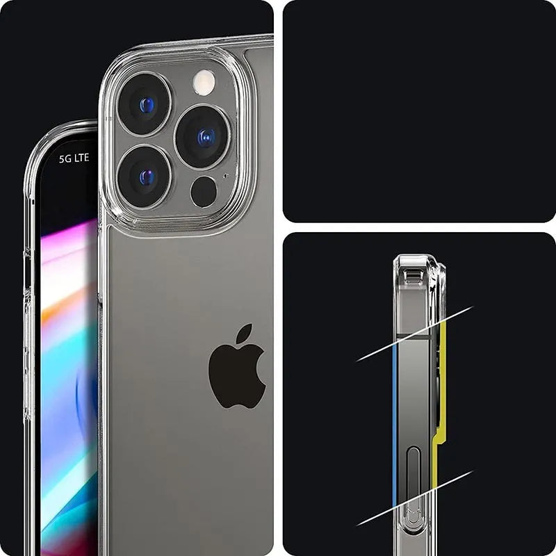 Spigen Ultra Hybrid – dėklas, skirtas iPhone 13 Pro (skaidrus)