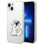 Karl Lagerfeld odinis perforuotas logotipinis dėklas Apple iPhone 14 Plus