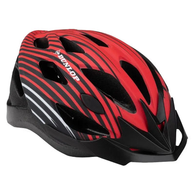 Dunlop – Reguliuojamas MTB dviračio šalmas, dydis M, 55-58 cm (raudonai juodas)