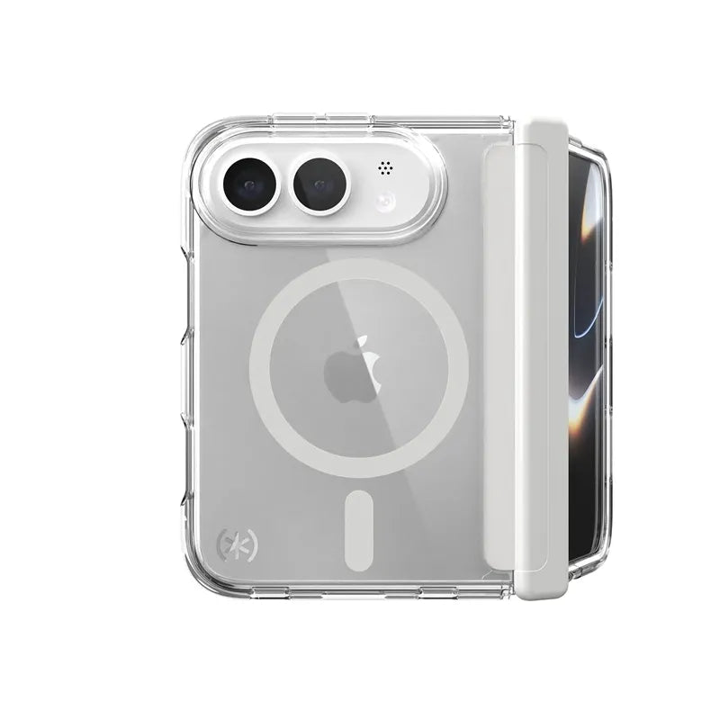 Speck Presidio Perfect Clear MagSafe – iPhone Fold dėklas (skaidrus)