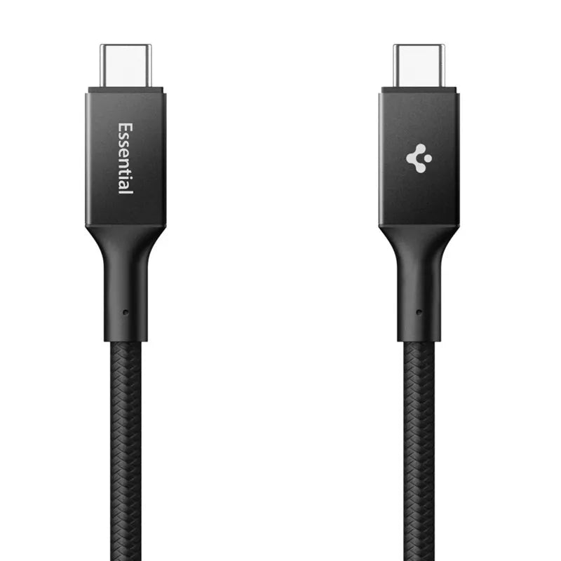 „Spigen EB10010CC Essential“ – USB-C į USB-C PD laidas, 100 W, 1 m (juodas)