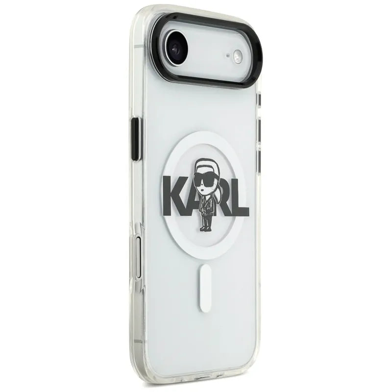 Karl Lagerfeld IML Karl Sketch Logo MagSafe - Dėklas iPhone Air (skaidrus)