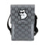 Karl Lagerfeld Saffiano Monogram Choupette – telefono krepšys per petį (sidabrinis)