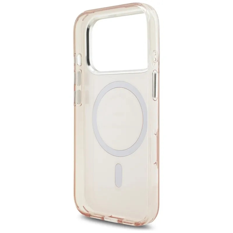 Karl Lagerfeld IML Karl RSG Logo MagSafe – dėklas iPhone 17 Pro (rožinis)