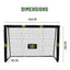 Umbro – Metaliniai futbolo vartai su tinklu 240x160x85 cm