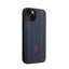 US Polo Assn Leather Stitch – dėklas iPhone 14 Plus (tamsiai mėlynas)