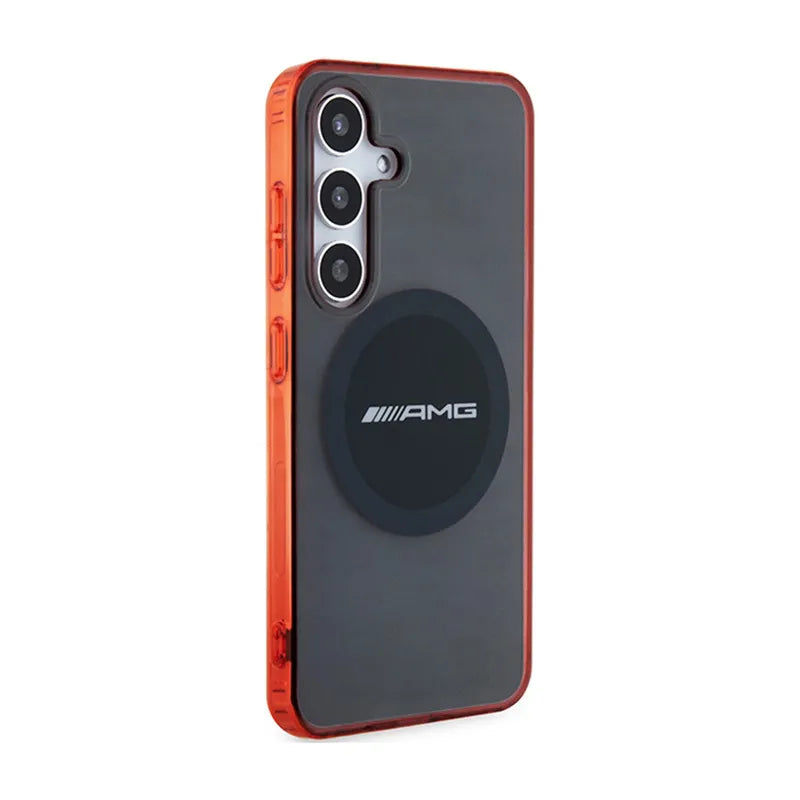 AMG Transparent Bicolor MagSafe – dėklas, skirtas Samsung Galaxy S24 (juodas)