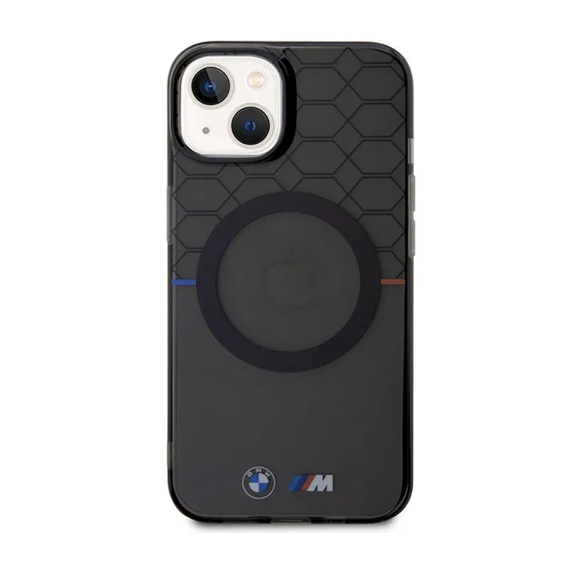 BMW Pattern MagSafe dėklas iPhone 14 telefonui (pilkas)