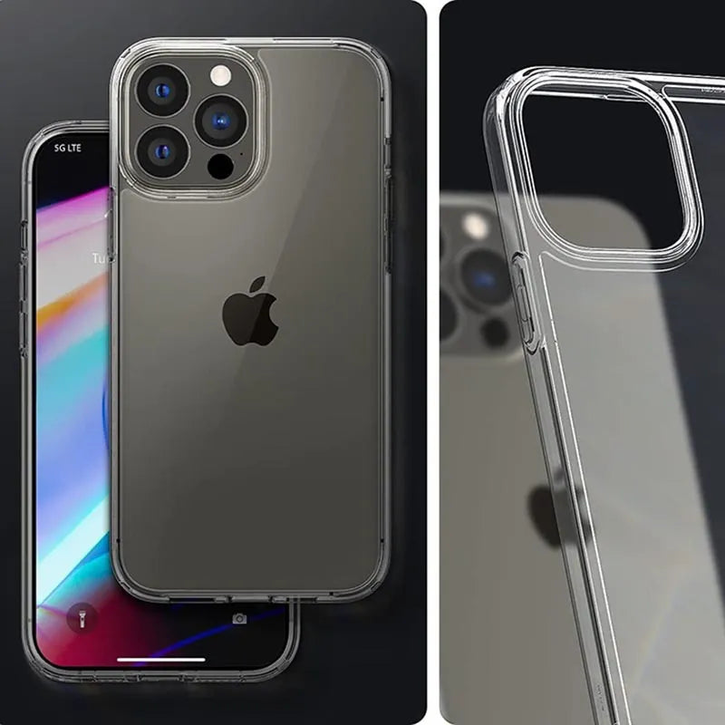 Spigen Ultra Hybrid – dėklas, skirtas iPhone 13 Pro (skaidrus)