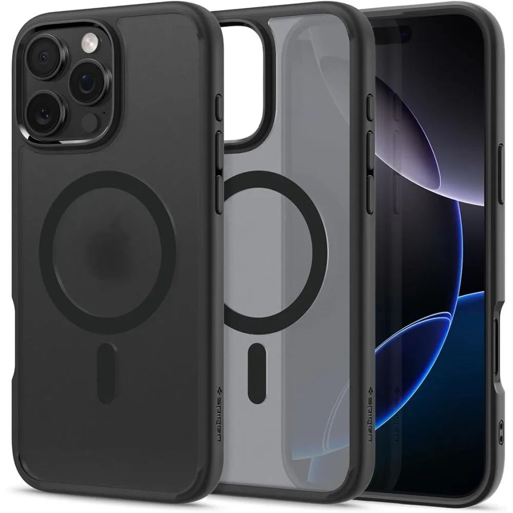 Spigen Ultra Hybrid Mag MagSafe – Dėklas, skirtas iPhone 16 Pro (Frost Black)