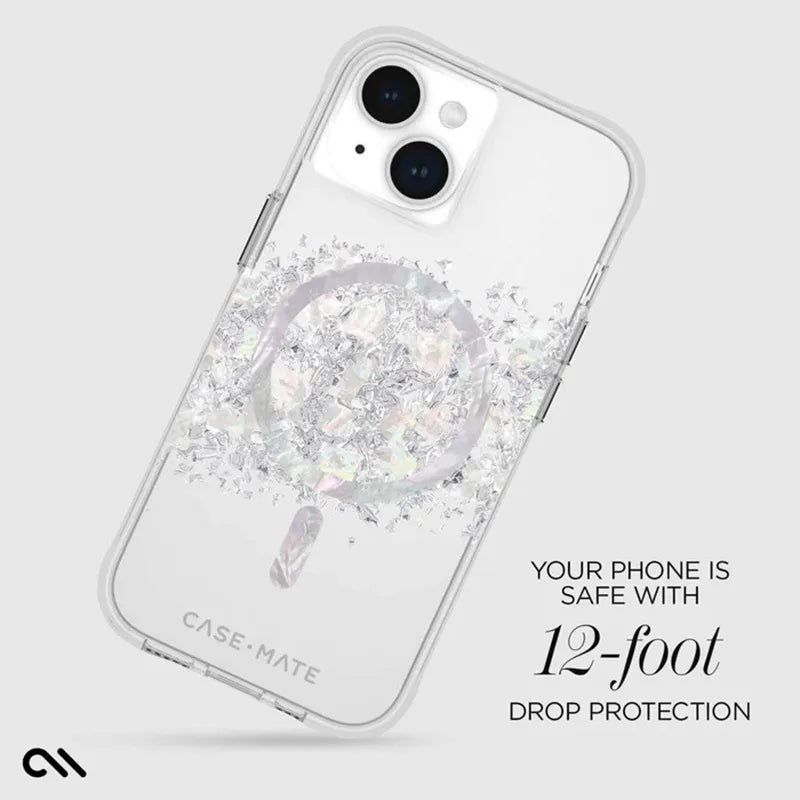 Case-Mate Karat MagSafe – iPhone 15 Plus dėklas su perlamutru (A Touch of Pearl)