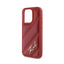Karl Lagerfeld Diagonal Quilted Script – dėklas iPhone 15 Pro Max (raudonas)