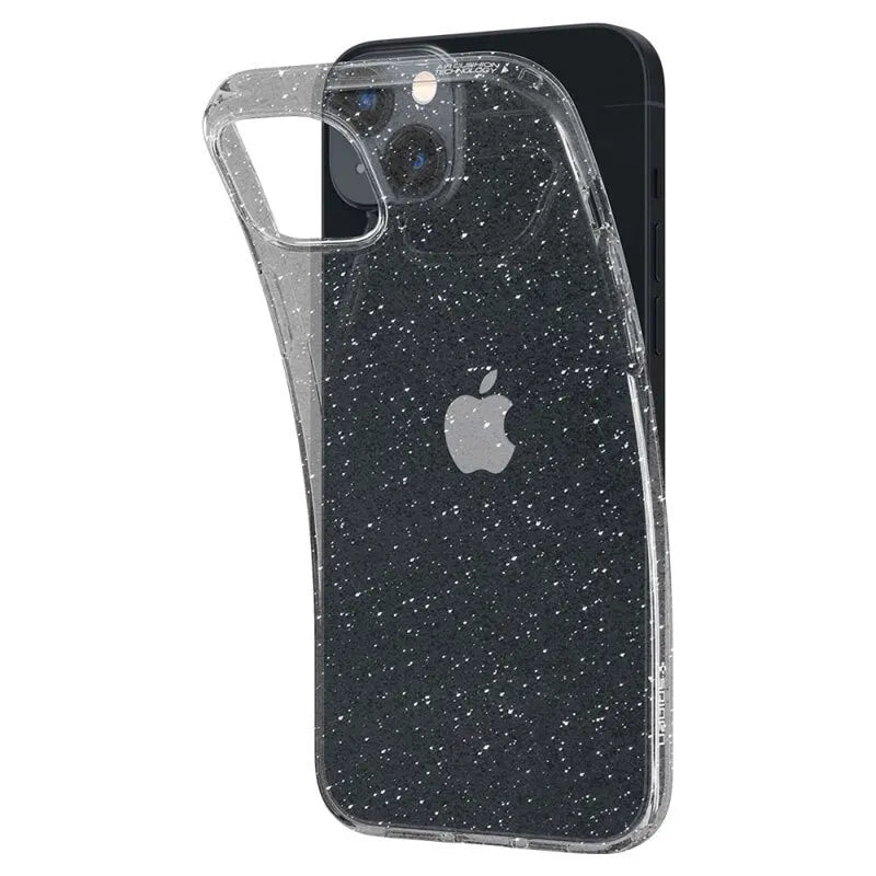 Spigen Liquid Crystal Glitter - dėklas iPhone 15 Plus / iPhone 14 Plus (skaidrus)