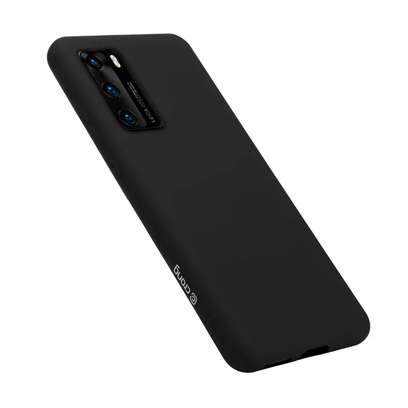 Crong Color Cover - dėklas Huawei P40 (juodas)