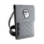 Karl Lagerfeld Saffiano Monogram Choupette – telefono krepšys per petį (sidabrinis)