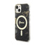Guess Golden Marble MagSafe – dėklas iPhone 14 Plus telefonui (juodas)