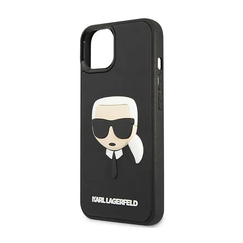 Karl Lagerfeld 3D Rubber Karl's Head - Dėklas iPhone 14 Plus (juodas)