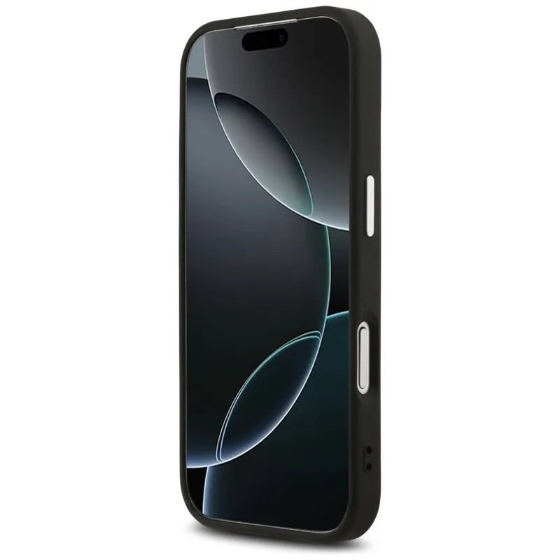 Guess 4G Triangle Logo MagSafe – Dėklas iPhone 17 Pro (juodas)