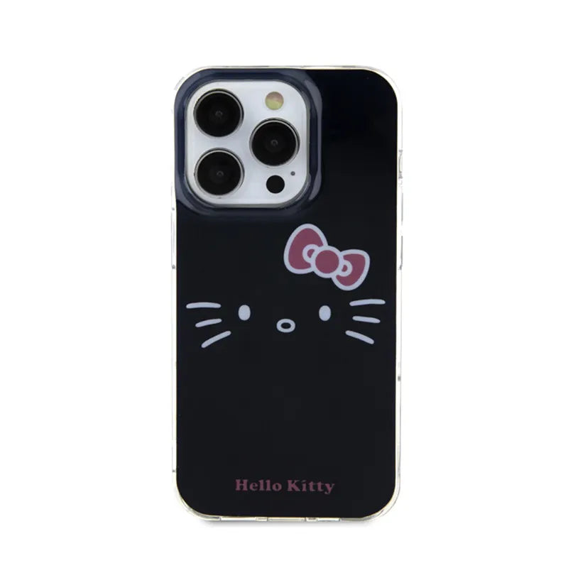 Hello Kitty IML Kitty Face – dėklas iPhone 14 Pro Max (juodas)