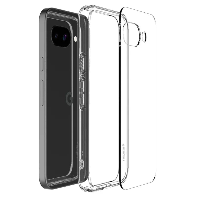 Spigen Ultra Hybrid – dėklas Google Pixel 9a telefonui (Crystal Clear)